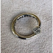 플로랄 헤드 반지 925실버