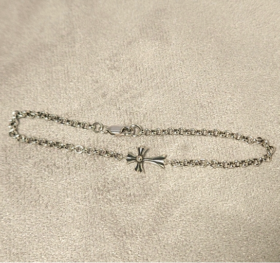 크로스펜던트 체인 팔찌 925실버