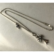 체인 목걸이+ 큐빅세팅 크로스펜던트2EA 925실버