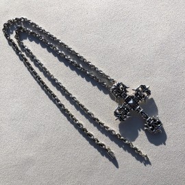 엔틱크로스 펜던트 + 체인 목걸이세트