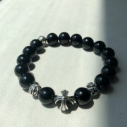 10mm 오닉스 크로스볼 밴딩 팔찌 925실버