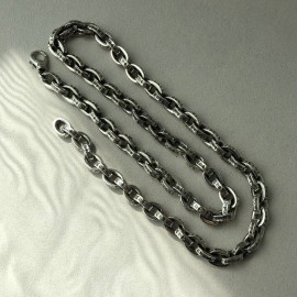 페이퍼 체인 목걸이 8mm