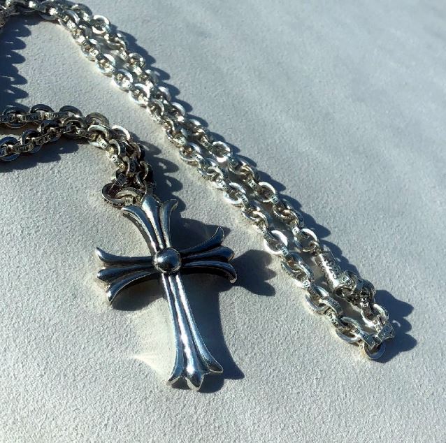 페이퍼체인 목걸이 + 크로스 펜던트 세트