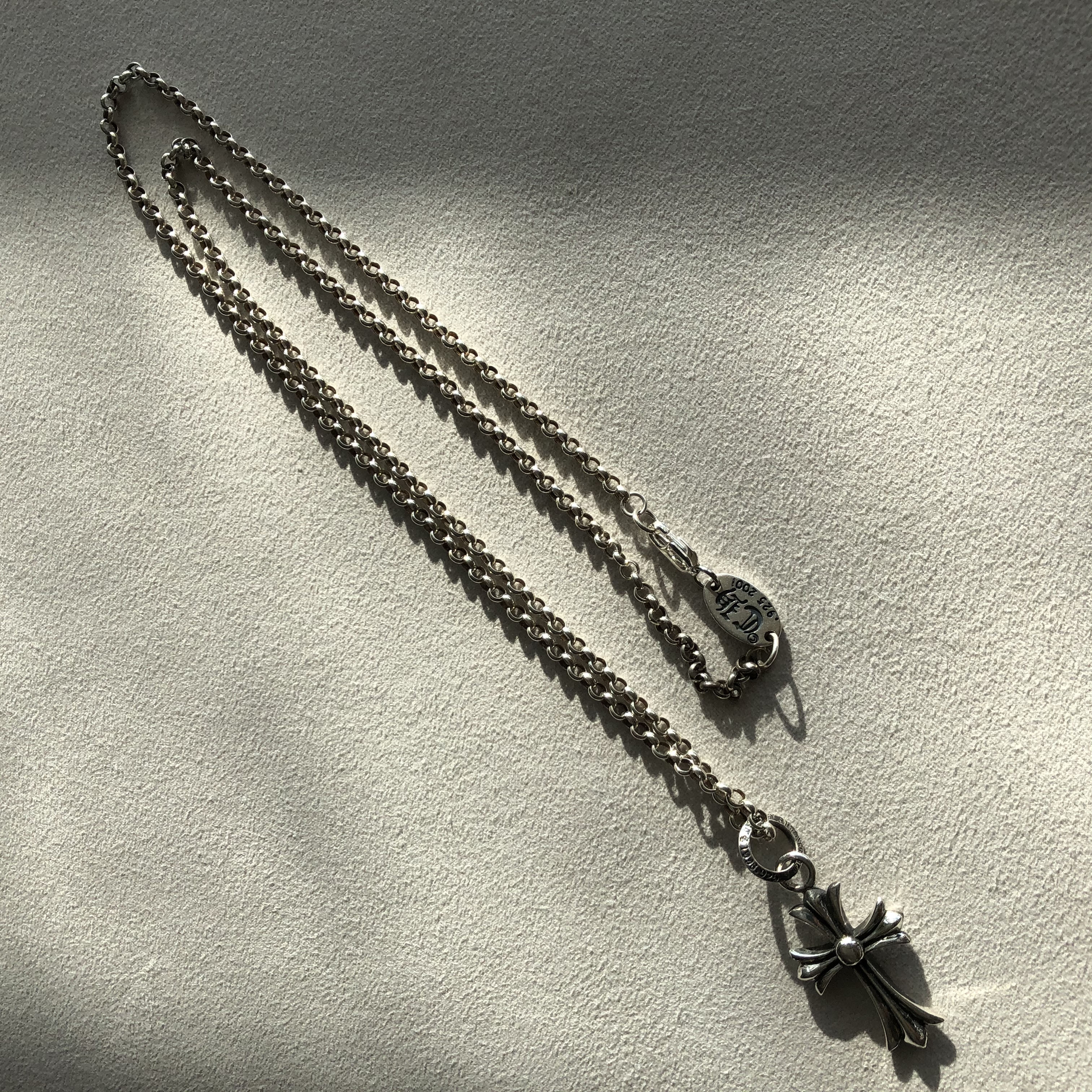 크로스 펜던트 3mm체인 세트