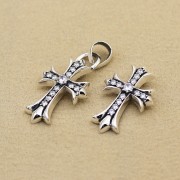  큐빅세팅 크로스 펜던트