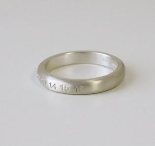 MM 숫자각인 무광 4mm 엥게이지링