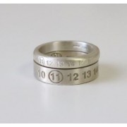 MM 숫자각인 무광 6mm스페이서 4mm앵게이지링 세트