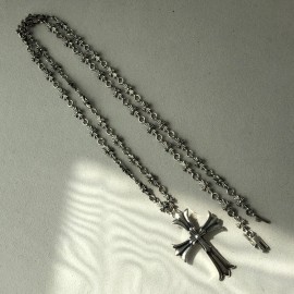 크로스타이니 체인 더블크로스 펜던트 세트