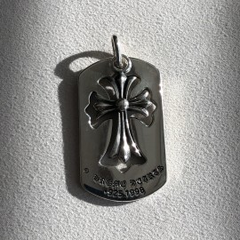 크로스 도그텍 펜던트