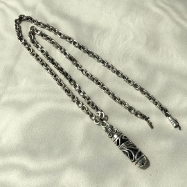 페이퍼체인 목걸이 + 이터니티 펜던트 세트