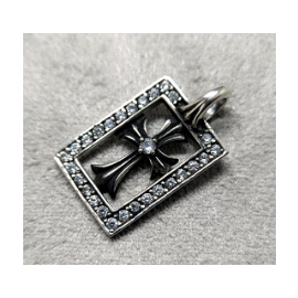 풀큐빅 세팅 베이비팻 프레임 펜던트